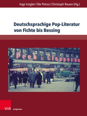 cover image of Deutschsprachige Pop-Literatur von Fuchs bis Bissing